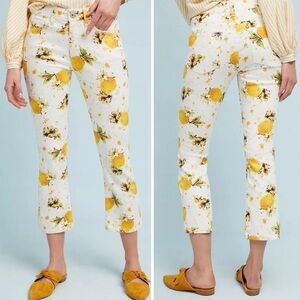 Anthropologie Pilcro Lemon Grove High Rise Preppy Resortwear Bootcut Jeans 26P